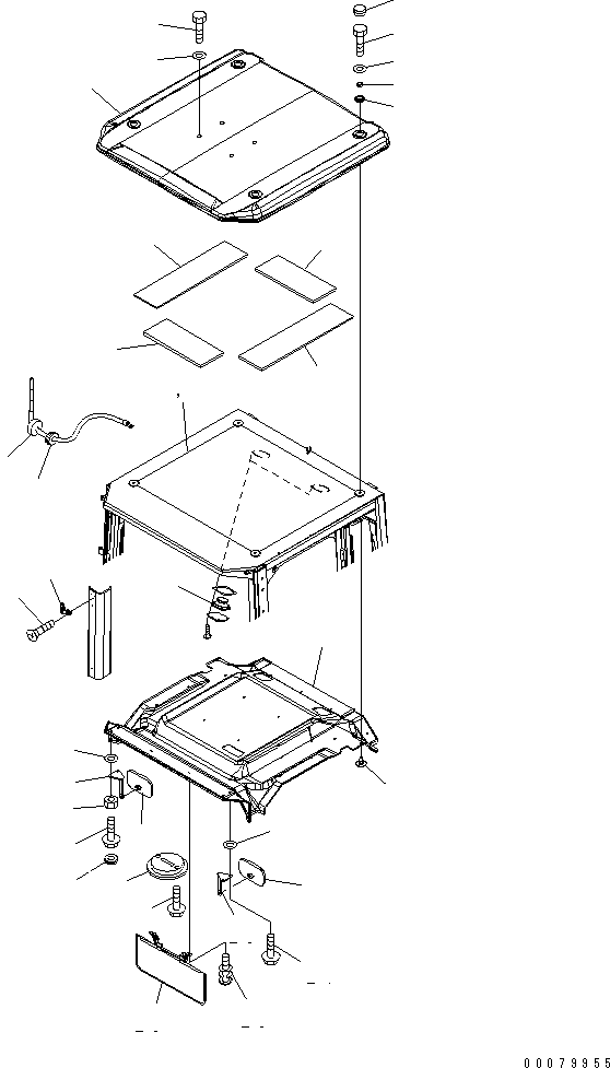 CAP,PLASTIC 212856 KOMATSU