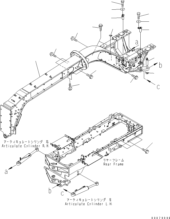 FRAME,FRONT SEAT 23B-46-53211 KOMATSU