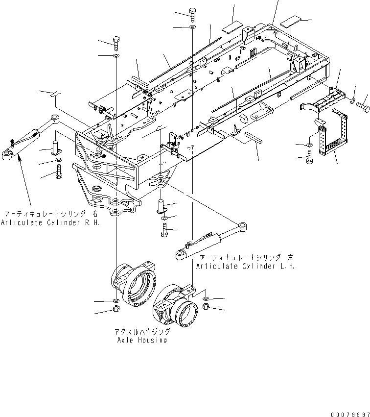 FRAME,REAR SEAT 23B-46-53101 KOMATSU