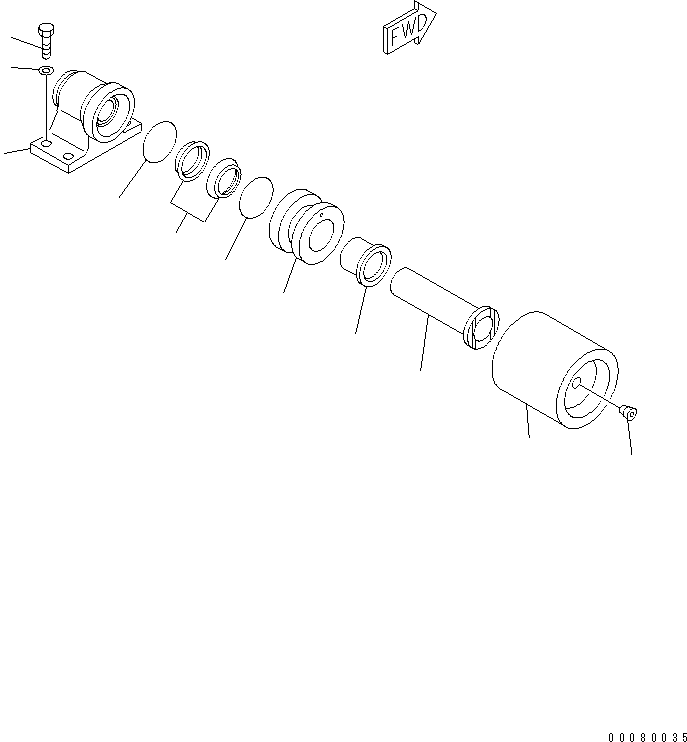 Ролик 203-30-53111 KOMATSU