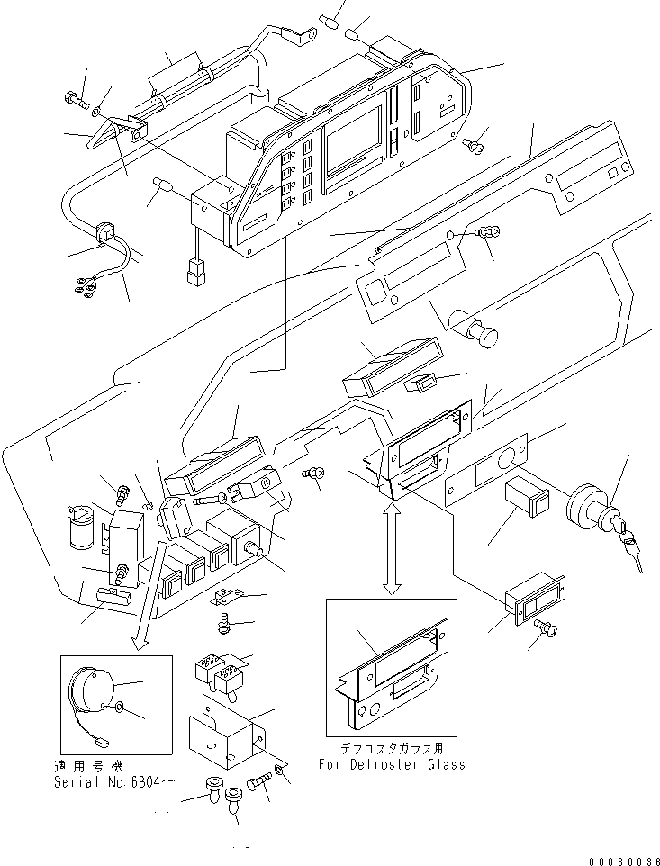 PANEL ASS'Y,(EXCEPT JAPAN) (\2\7831-33-3001) KOMATSU
