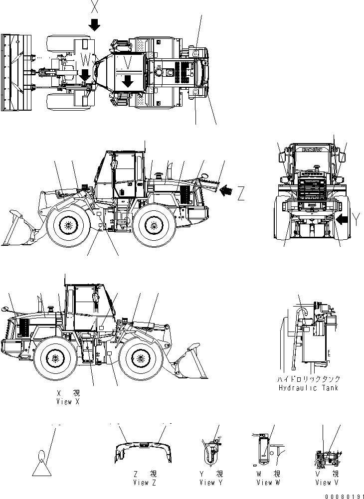Табличка (опасно, держитесь от машины) 09806-C1201 KOMATSU