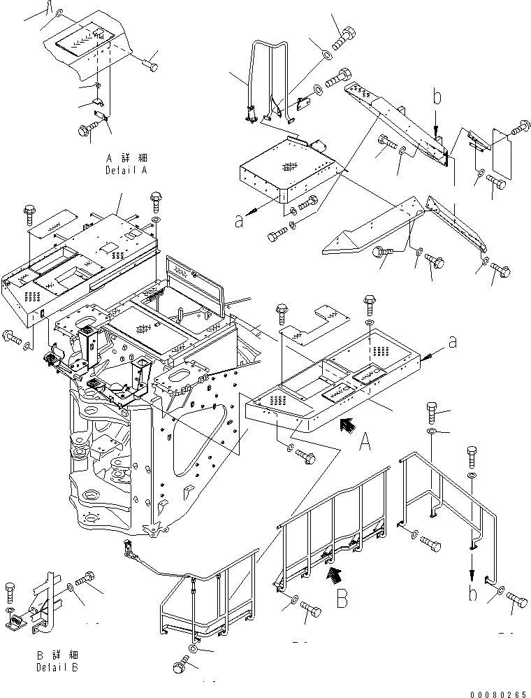 FLOOR FRAME,R.H. 41F-S05-1743 KOMATSU