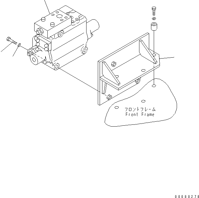 CONTROL VALVE,STEERING DEMAND (41F-62-11110) KOMATSU