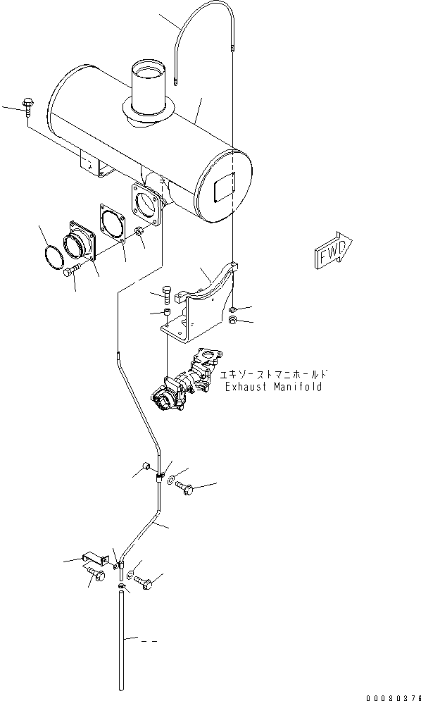 U-образный болт (стремянка) 6221-11-5910 KOMATSU