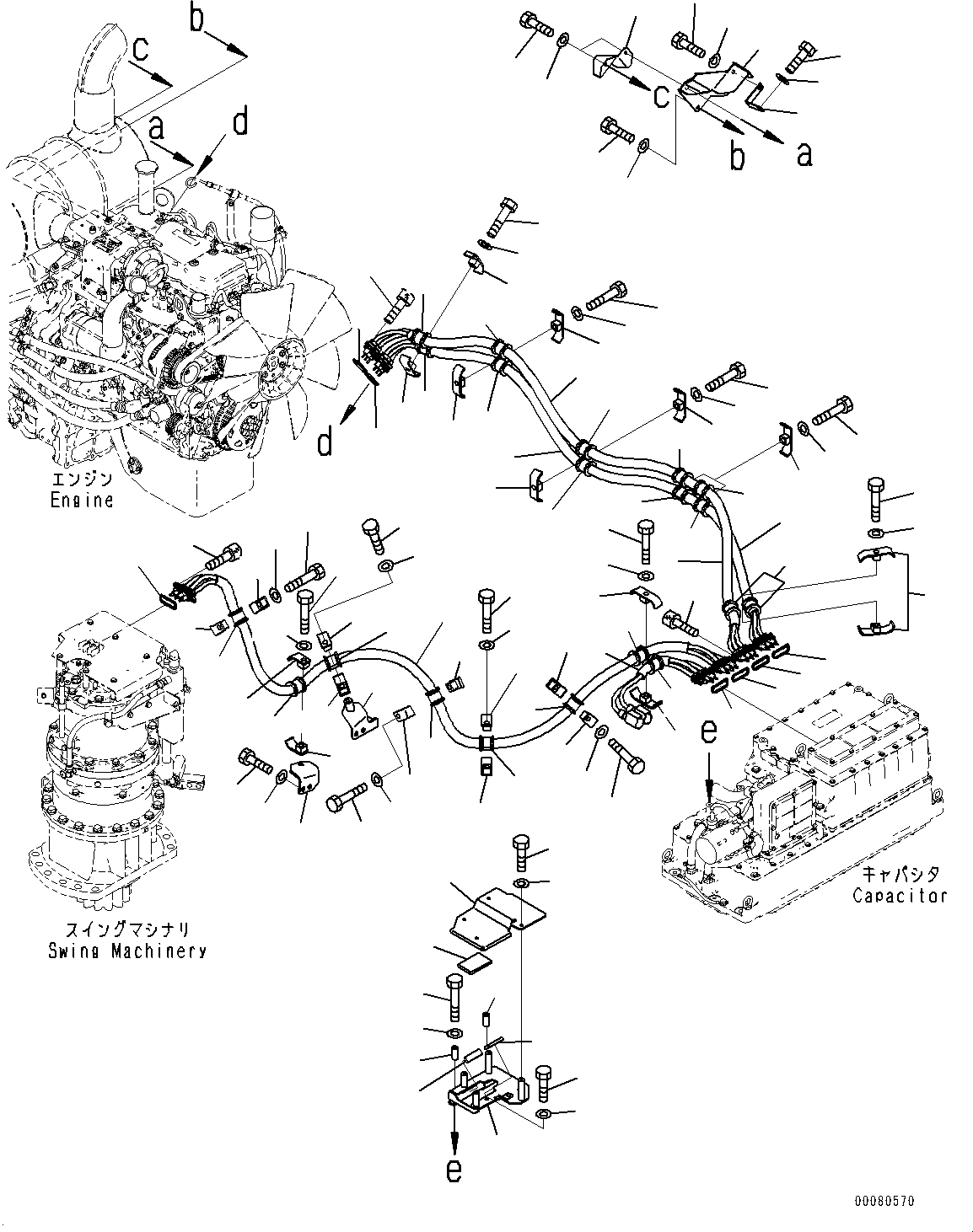 Wiring Harness, Power 7875-25-4103 KOMATSU