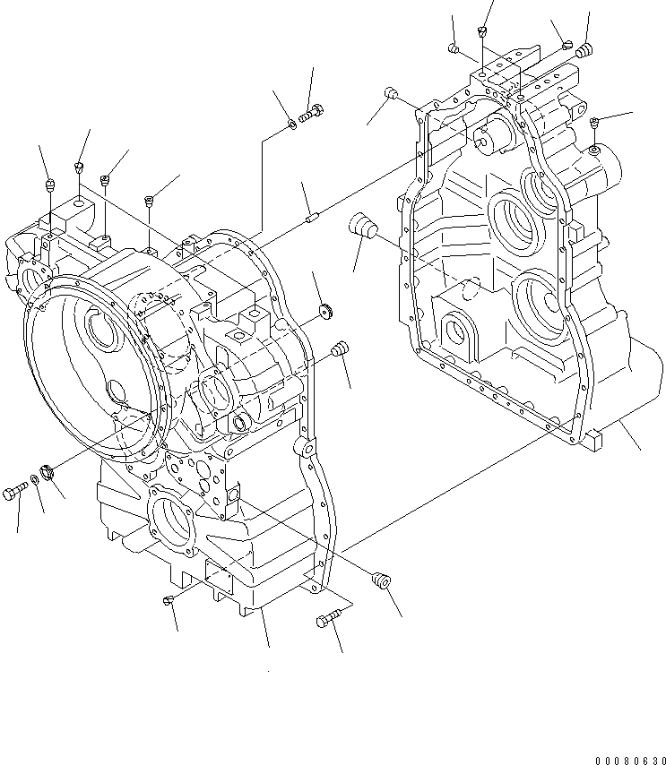 TRANSMISSION ASS'Y,NOISE SUPPRESSION SPEC. FOR EU 23B-13-53000 KOMATSU