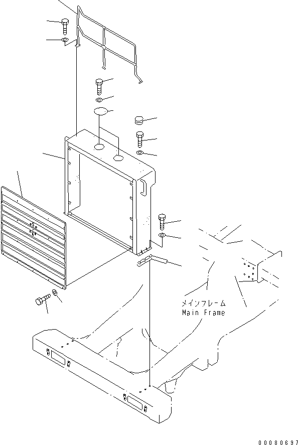 GRILL 561-54-61122YN KOMATSU