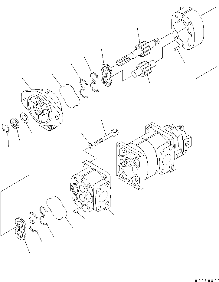 Болт с внутренним шестигранником 01253-61425 KOMATSU
