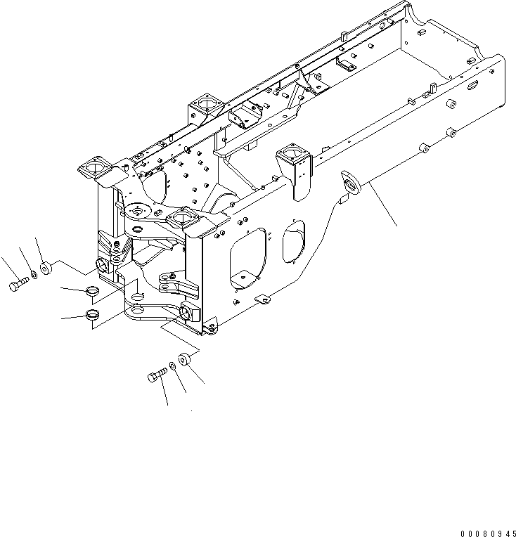 Задняя рама 417-873-4110 KOMATSU