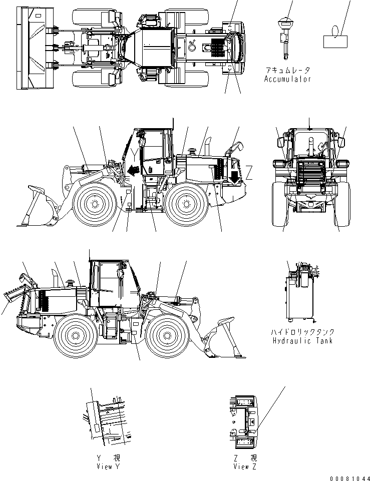 Табличка смазки 419-93-41720 KOMATSU