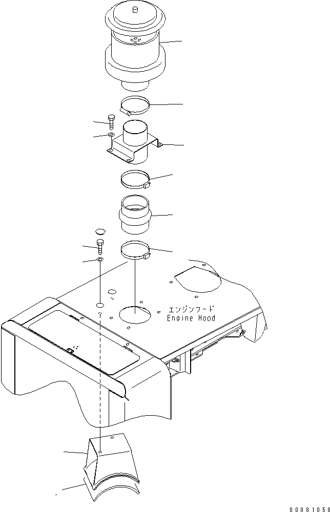 Pre-cleaner Assembly 419-00-H0770 KOMATSU
