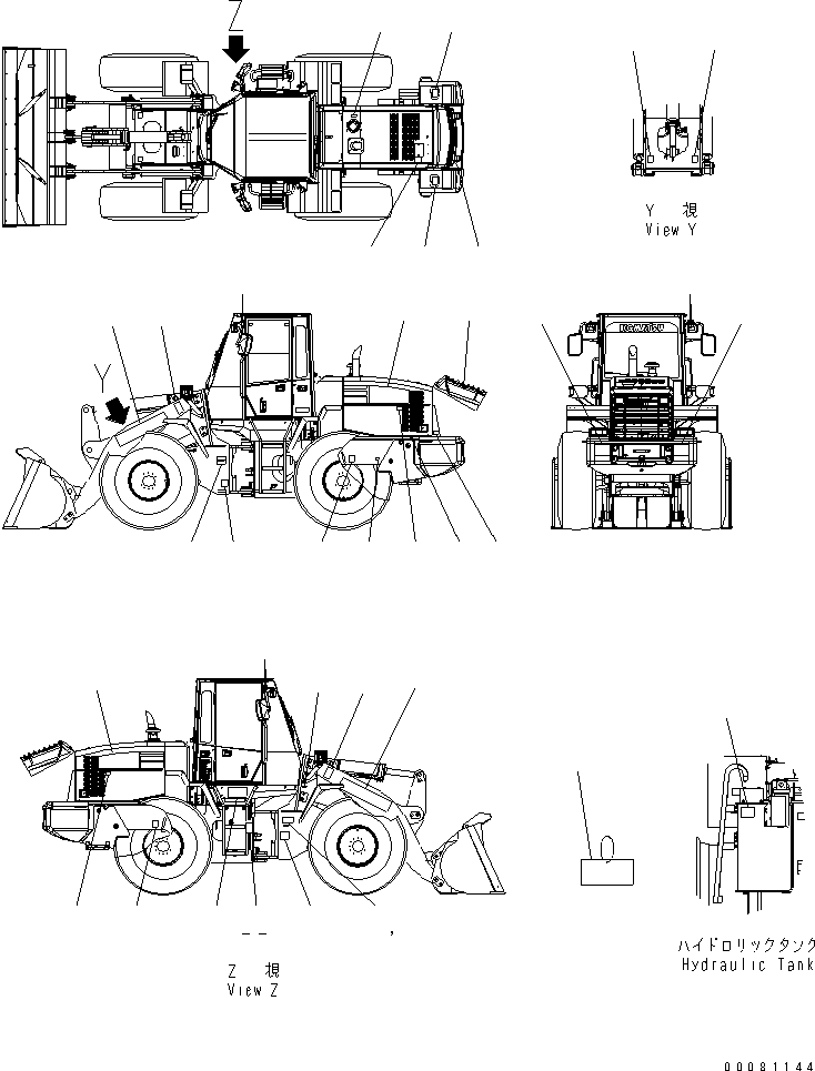Табличка смазки 418-93-22232 KOMATSU