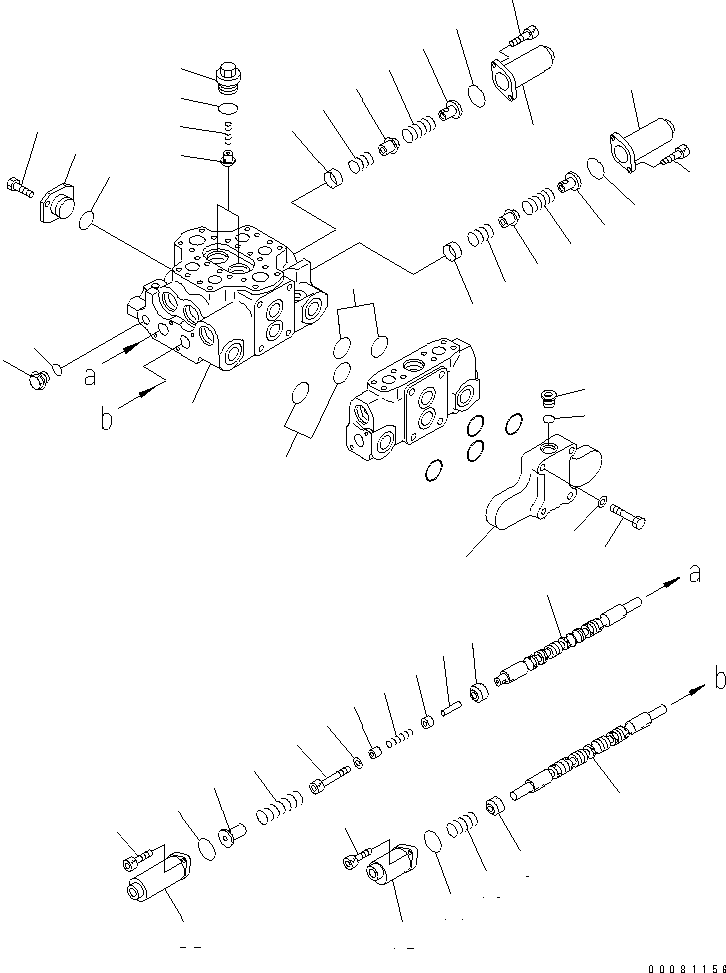 Управляющий клапан 709-93-12801 KOMATSU