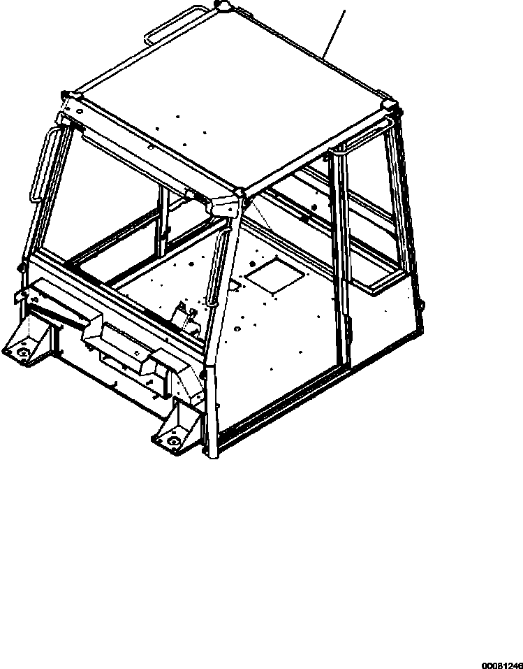 ROPS CAB ASSEMBLY 56D-54-23100 KOMATSU