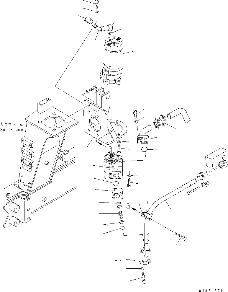 Провод массы 08028-45015 KOMATSU