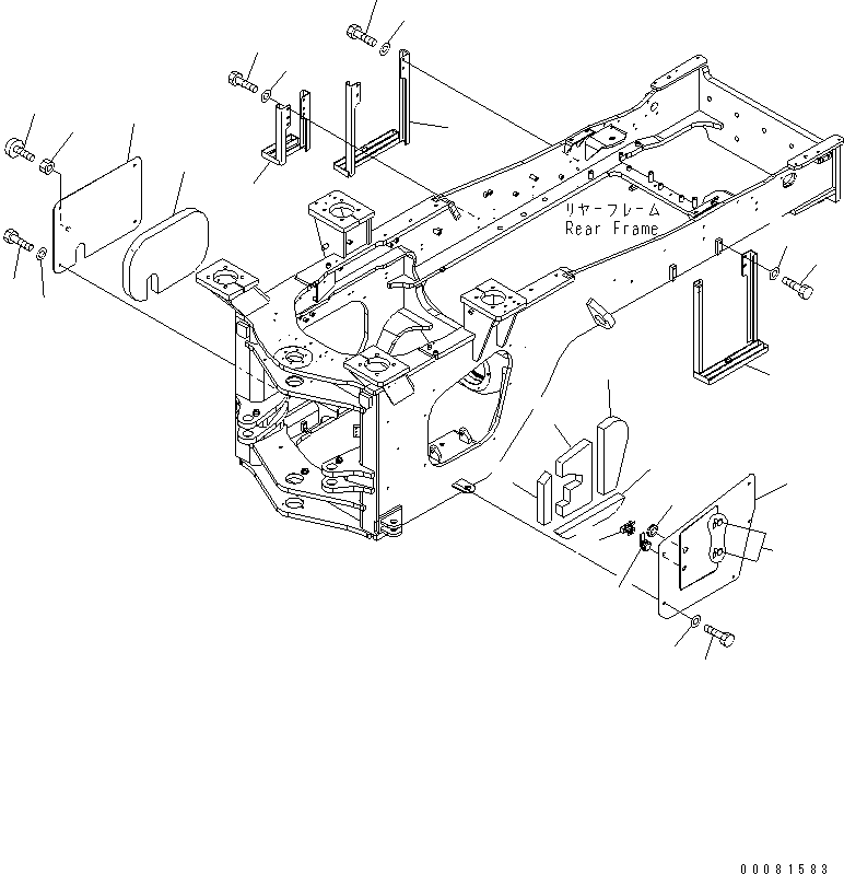 Крышка правая 421-S95-4760 KOMATSU