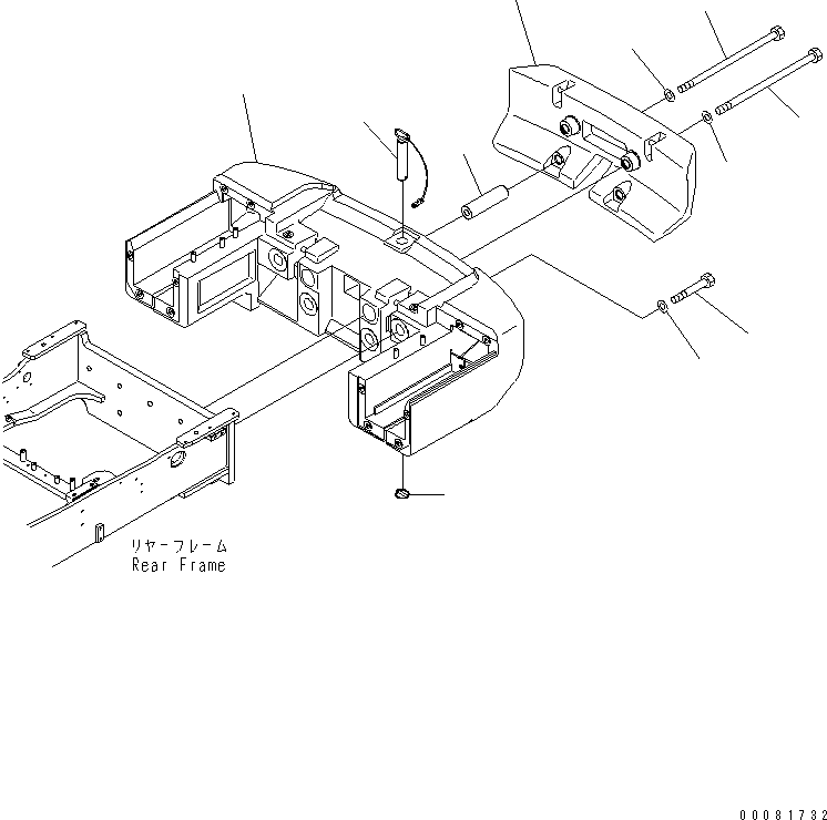 Counterweight 421-46-45250 KOMATSU