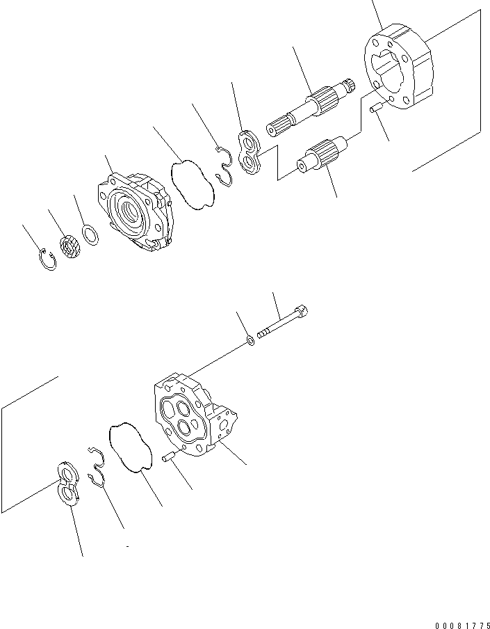 Pump Assembly, SAR (3) 125 705-22-42100 KOMATSU