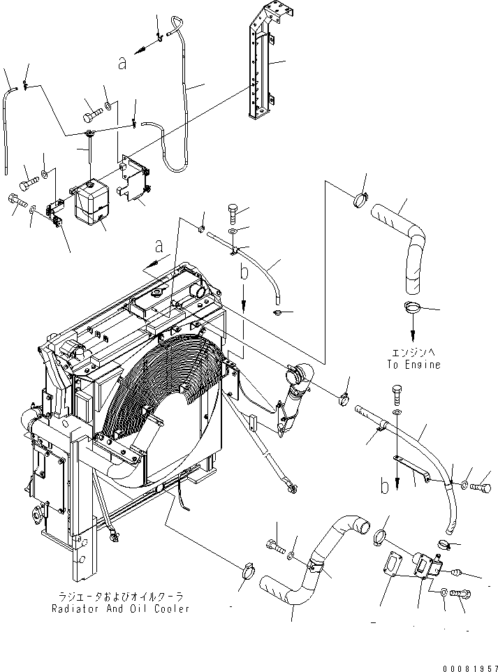 FRAME,(SEE FIG. M1140-01A0) (208-54-71332) KOMATSU