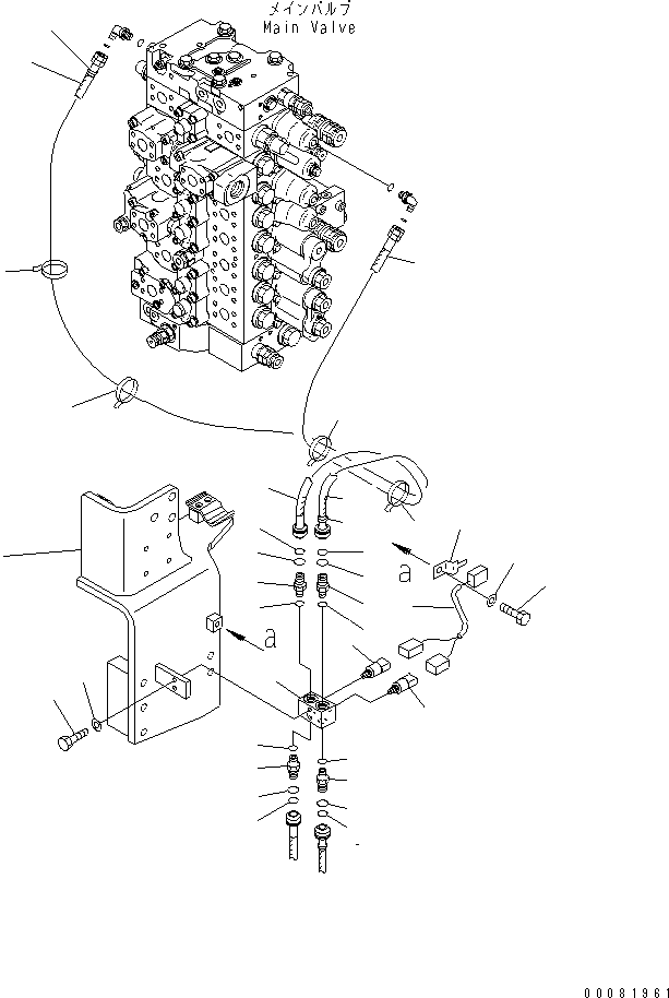 BRACKET,(SEE FIG. H1270-01A0) (208-62-71911) KOMATSU