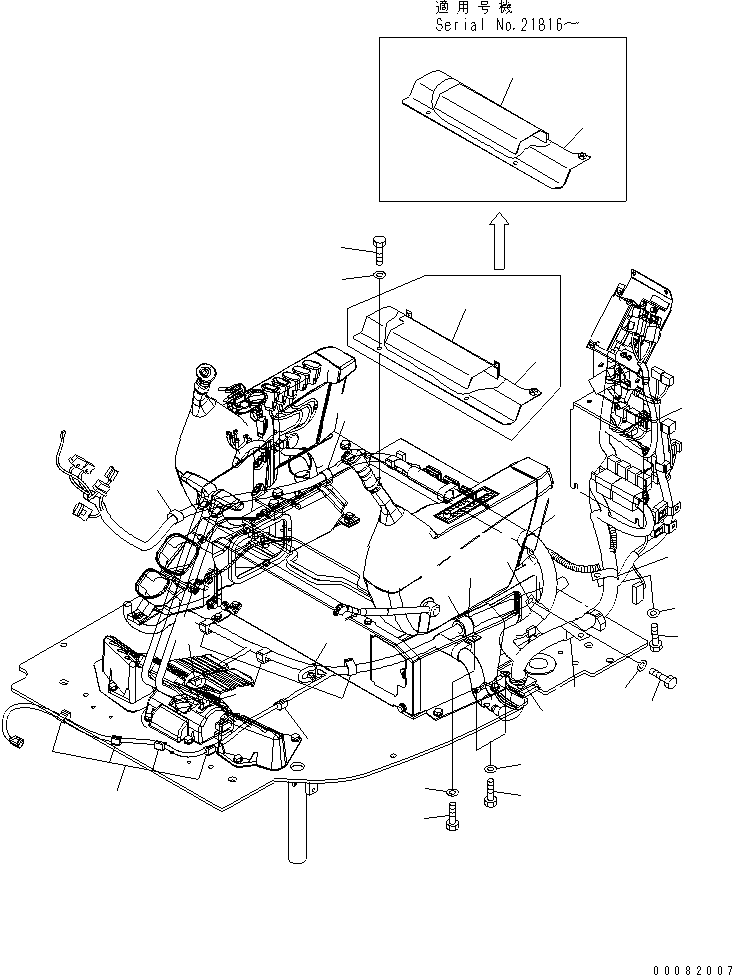 Кронштейн 22B-06-28512 KOMATSU