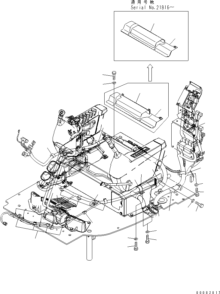 Кронштейн 22B-06-28511 KOMATSU