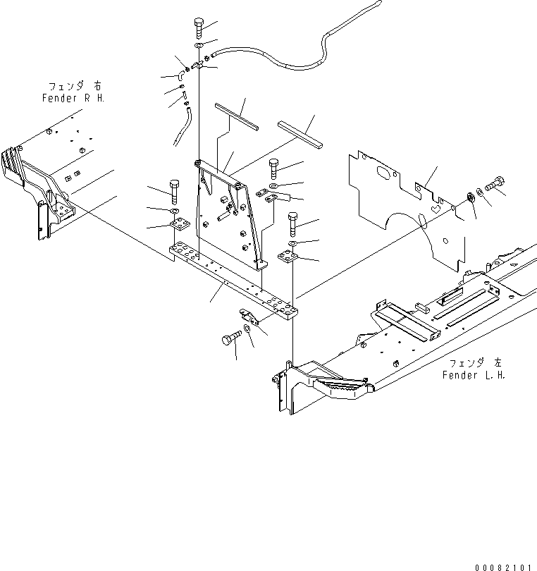 Резиновый элемент 17A-54-45862 KOMATSU