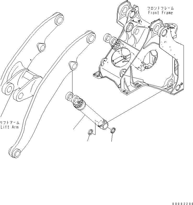 CYLINDER ASS'Y,LIFT (707-01-07530) KOMATSU