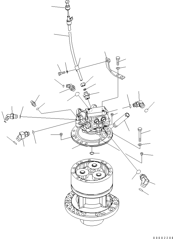 MOTOR ASS'Y,(SEE FIG. Y1640-01A1) (706-7C-01032) KOMATSU