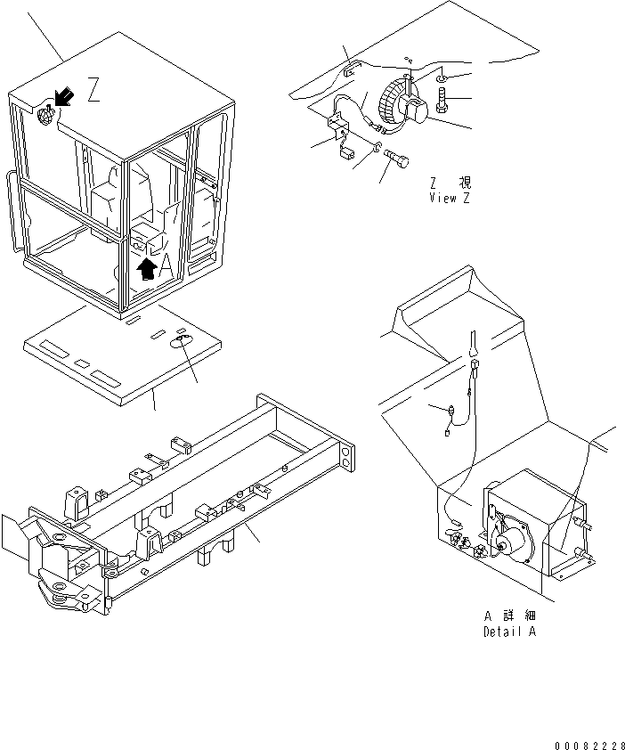 Опора (сварная) 01573-28207 KOMATSU