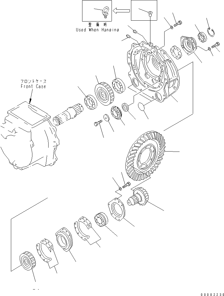 CASE ASS'Y,REAR 154-15-01160 KOMATSU