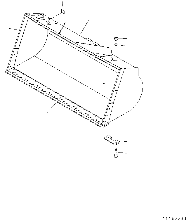 Пластина сварная 421-70-42670 KOMATSU