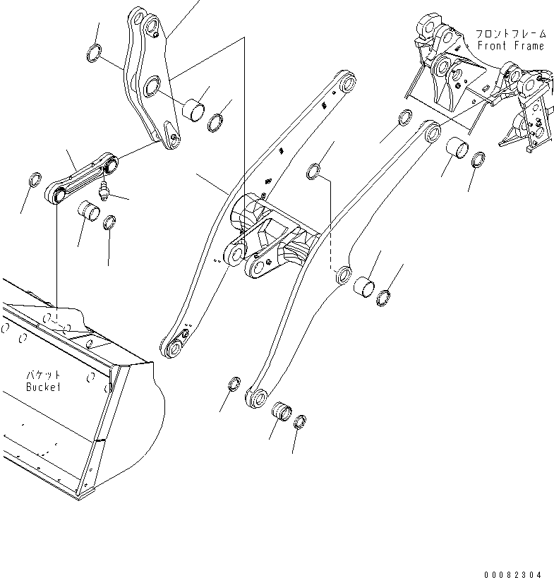 Bell Crank Assembly 421-S95-7200 KOMATSU