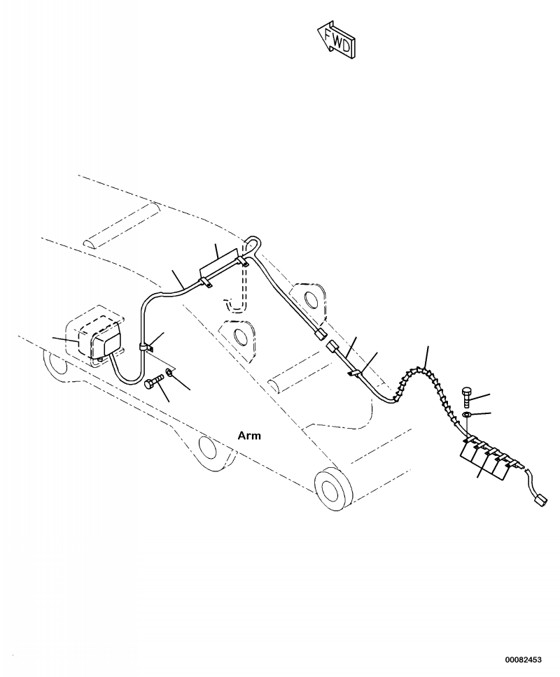 HARNESS, ARM - LOG LOADER 206-06-U1110 KOMATSU