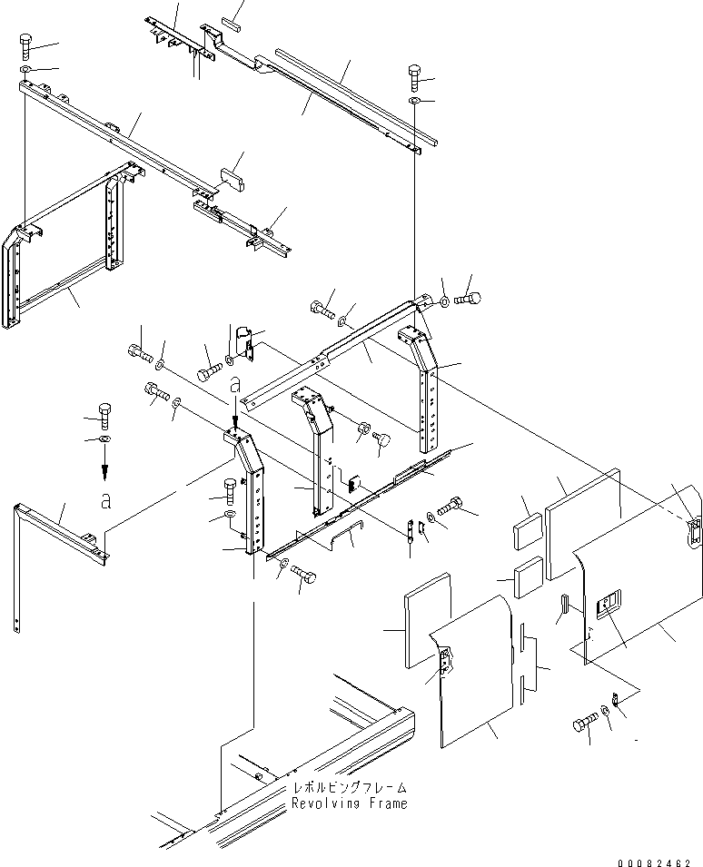 FRAME,(SEE FIG. M1120-01A0) (20Y-54-62220) KOMATSU