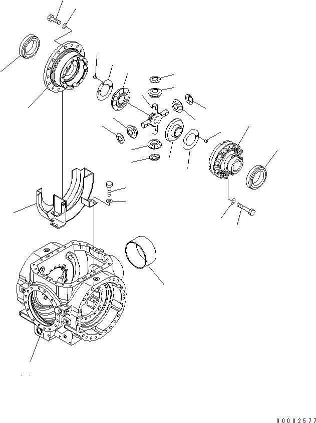 DIFFERENTIAL ASS'Y ((\2\421-23-32040)) KOMATSU