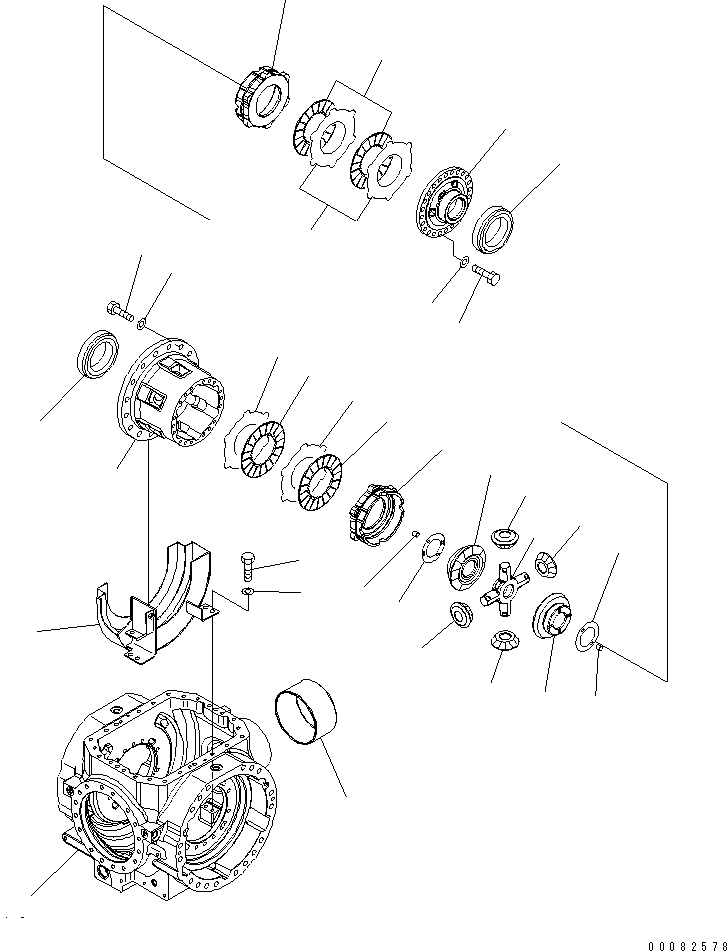 DIFFERENTIAL ASS'Y,(LIMITED SLIP DEF.) ((\2\421-23-31092)) KOMATSU
