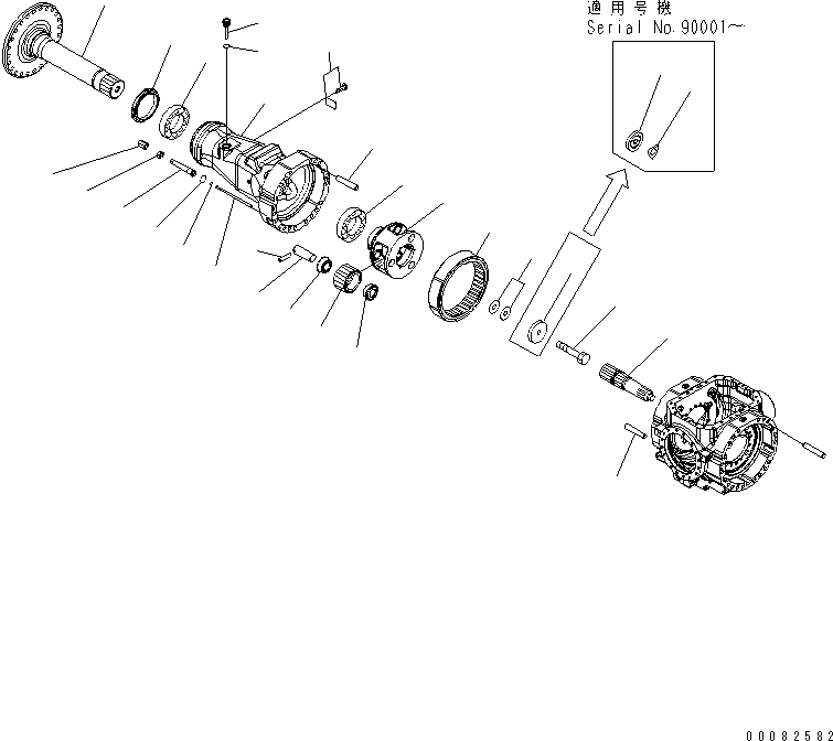 Бортовой редуктор в сборе 421-23-32231 KOMATSU