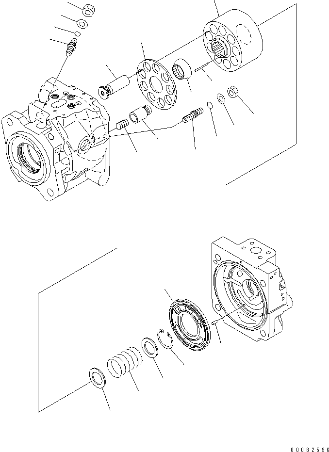 Насос (подузел) (\7\708-1W-01741) KOMATSU