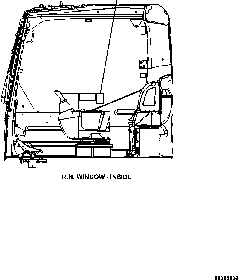 WARNING, SWING OR BACK UP 207-00-76420 KOMATSU
