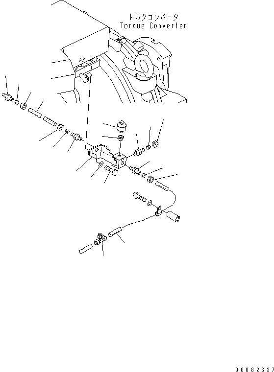Тройник (трубопроводы КПП, сапун) (285-35-12720) KOMATSU