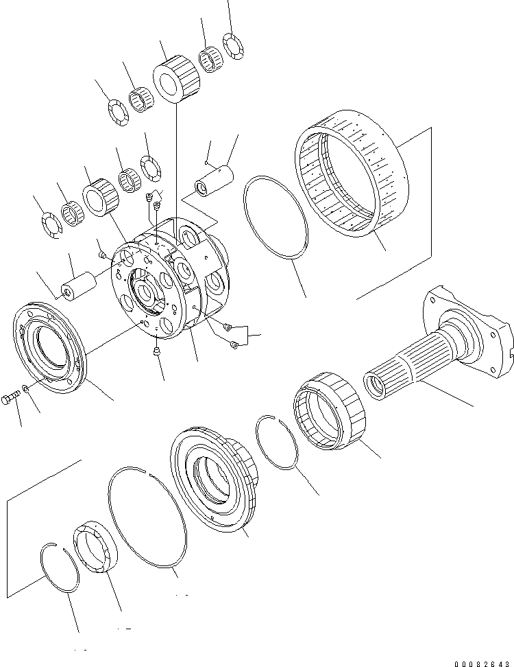 Муфта (ГТР и КПП, входной и выходной валы) (561-15-72131) KOMATSU