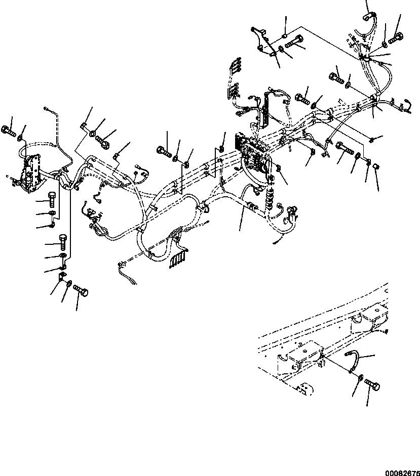 Cap, Terminal(Cab,Floor, Wiring Harness,Auto Air Conditioner, Big Wind Quantity) (08038-00519) KOMATSU