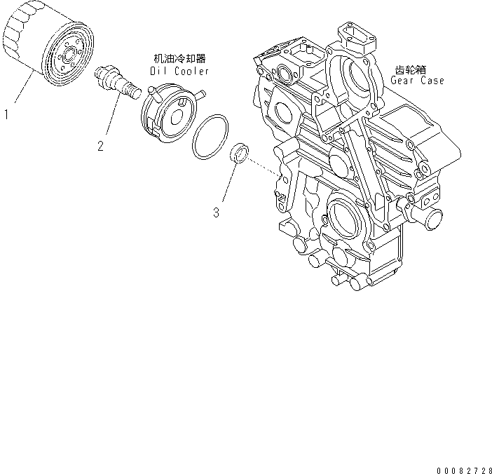OIL FILTER ASS'Y KT15831-3243-0 KOMATSU