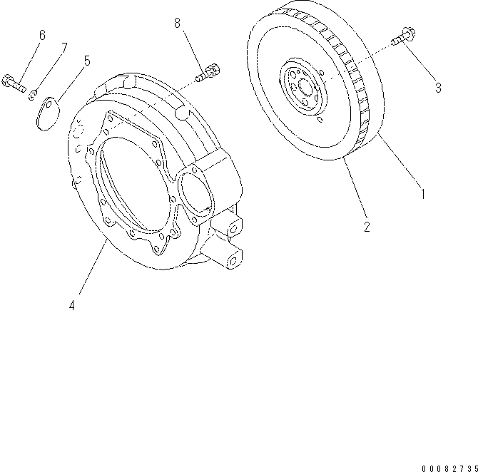 Болт KT01153-50812 KOMATSU