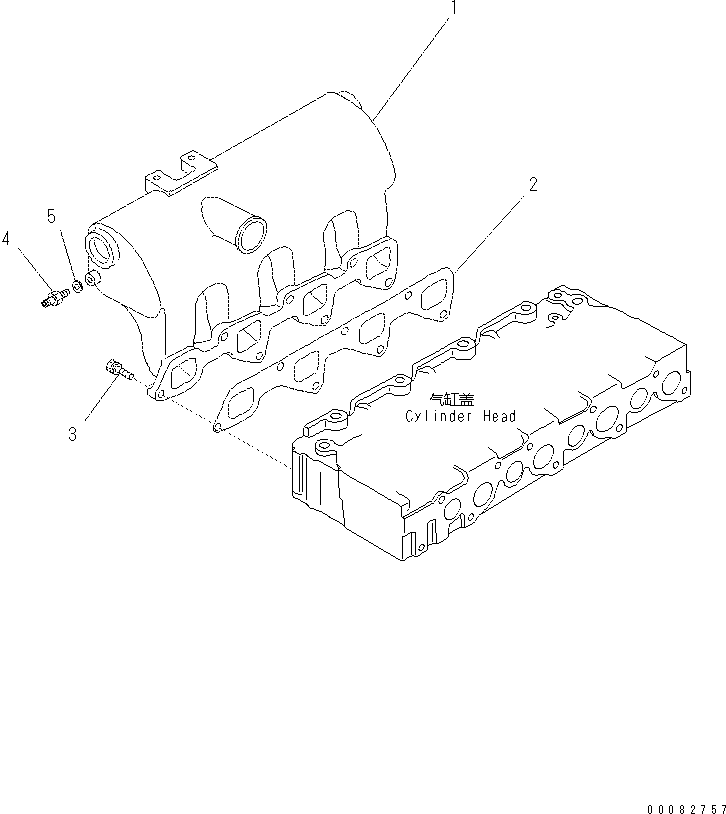 MANIFOLD, INTAKE KT1G924-1176-0 KOMATSU