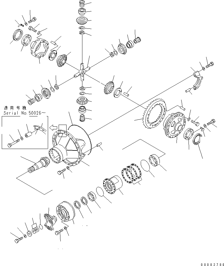 DIFFERENTIAL ASS'Y 427-23-21071 KOMATSU