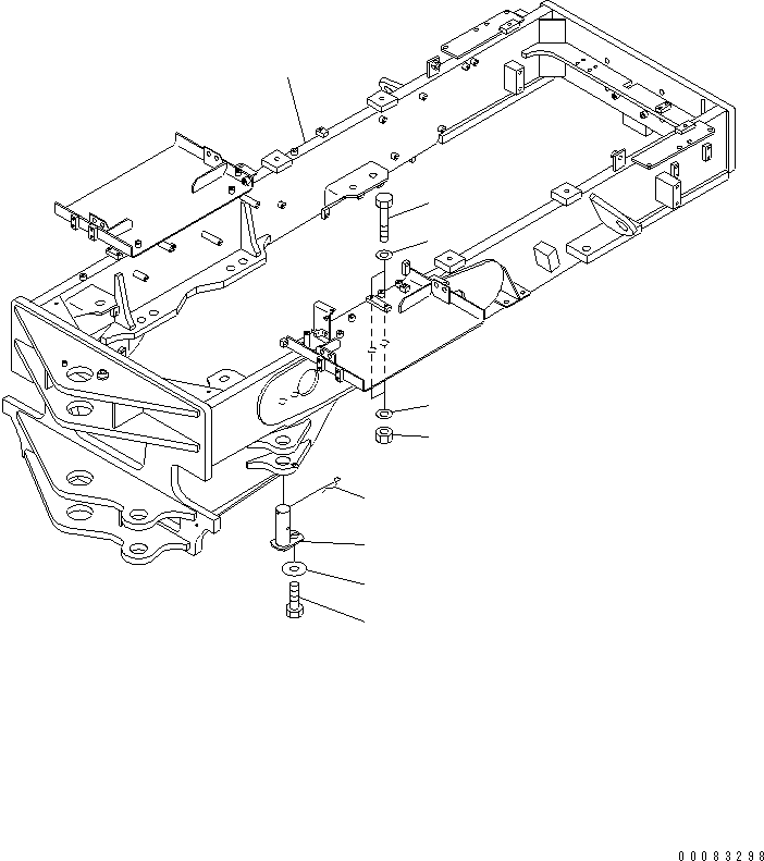 FRAME,REAR SAET A 23A-46-52100 KOMATSU