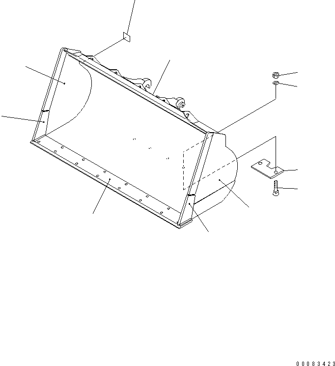 Bucket Assembly 419-T80-4401 KOMATSU